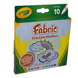 [5886260003] الوان قماش ماركر 10 لون من كرايولا