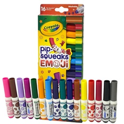 [5887170000] طوابع رموز تعبيرية قابلة للغسل 16 قطعة من كرايولا