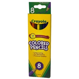 [6840082013] الوان خشبية 8 لون من كرايولا