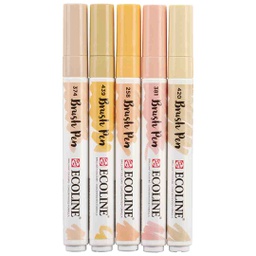 [11509911] ECOLINE BRUSHPEN X5 BEIGE PINK