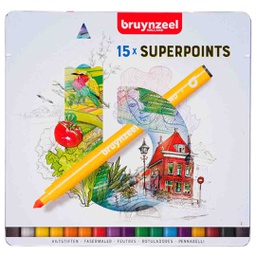 [60324015] Bruynzeel FELT TIPS SUPER POINTS 15
