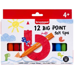 [60122012] Bruynzeel FELT TIPS BIG POINT SET 12