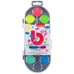 [60152112] Bruynzeel Water Colour PAINT NEON METAL.12