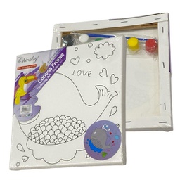 [QS-20*20] لوحة رسم كانفس تلوين للاطفال 20 * 20 سم