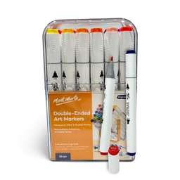 [MMPM0077] Mont Marte Double-Ended Art Markers in case 36pc