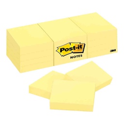 [3M653] ورق ملاحظات اصفر 12حبه 3M