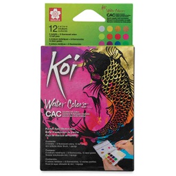 [XNCW-12MH] Koi Watercolor Pocket - 12 Colors