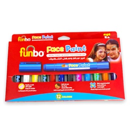 [FO-FPS-12] الوان وجه 12 لون فنبو قلم سهل الازالة