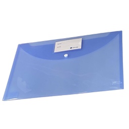 [AS-F1003P] ATLAS PLASTIC BUTTON ENVELOPE BLUE