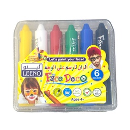 [LE-0332] الوان وجه ملونة 6 حبة LEENO