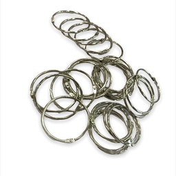 [A8003] حلقات حديد فضي 5 سم A8003
