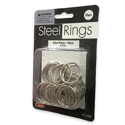 [PF-4189] حلقات حديد فضي 2.50 سم 25 حبة