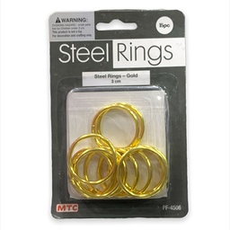 [PF-4506] حلقات حديد ذهبي 3سم 15 حبة
