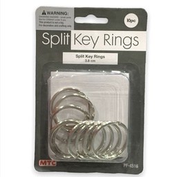 [PF-4516] حلقات حديد فضي 3.8 سم 10 حبة