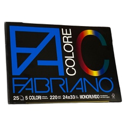 [65251524] كراسة ملونة 24*33 فبريانو 220 جرام