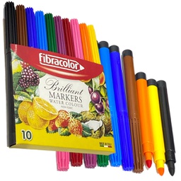 [43129] الوان فلومستر فواكة عريضه 10 لون ايطالي