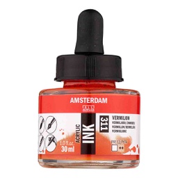 [17203110] Amsterdam acrylic color  INK 30ML VERMILION