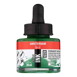 [17206190] Amsterdam acrylic color  INK 30ML PERM.GREEN DP