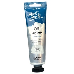 [MPO0001] Mont Marte Oil color 100ML - Titanium White