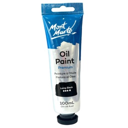 [MPO0031] Mont Marte Oil color 100ML - Lamp Black