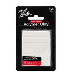 Mont Marte Make N Bake Polymer Clay 60g Titanium White‏