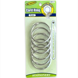 [BST(M17)-1210] حلقات حديد فضي 50 ملي 6 حبة BST