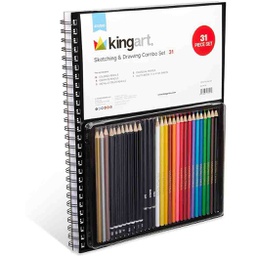 [142] 31 KINGART SKETCHING &amp; DRAWING COMBO SET