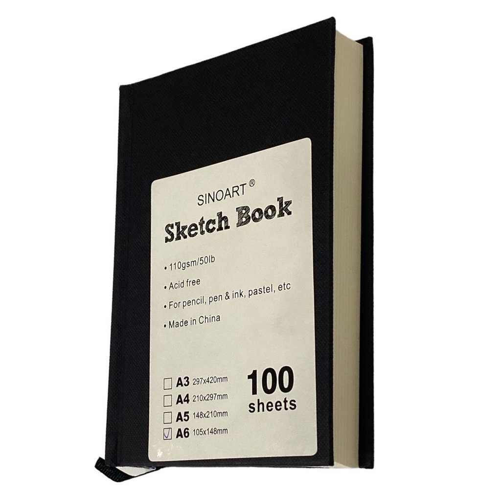 Artist Sketch Book 100 Sheets, A6, 110gsm