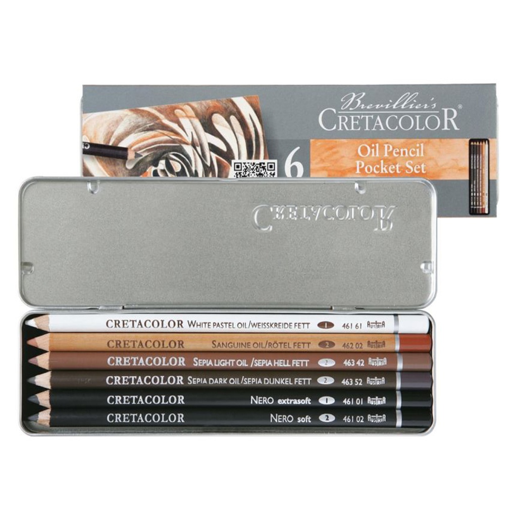 Pencils Pocket Set, 6 pcs. tin box