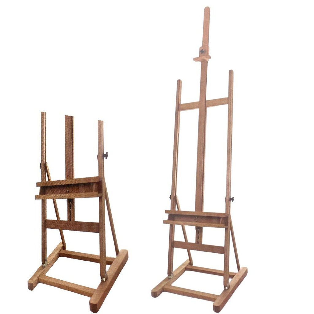 H Frame Studio Easel Dimensions: 51.5x61x186(258)cm Hold canvas up to  140cm. Material: Beachwood