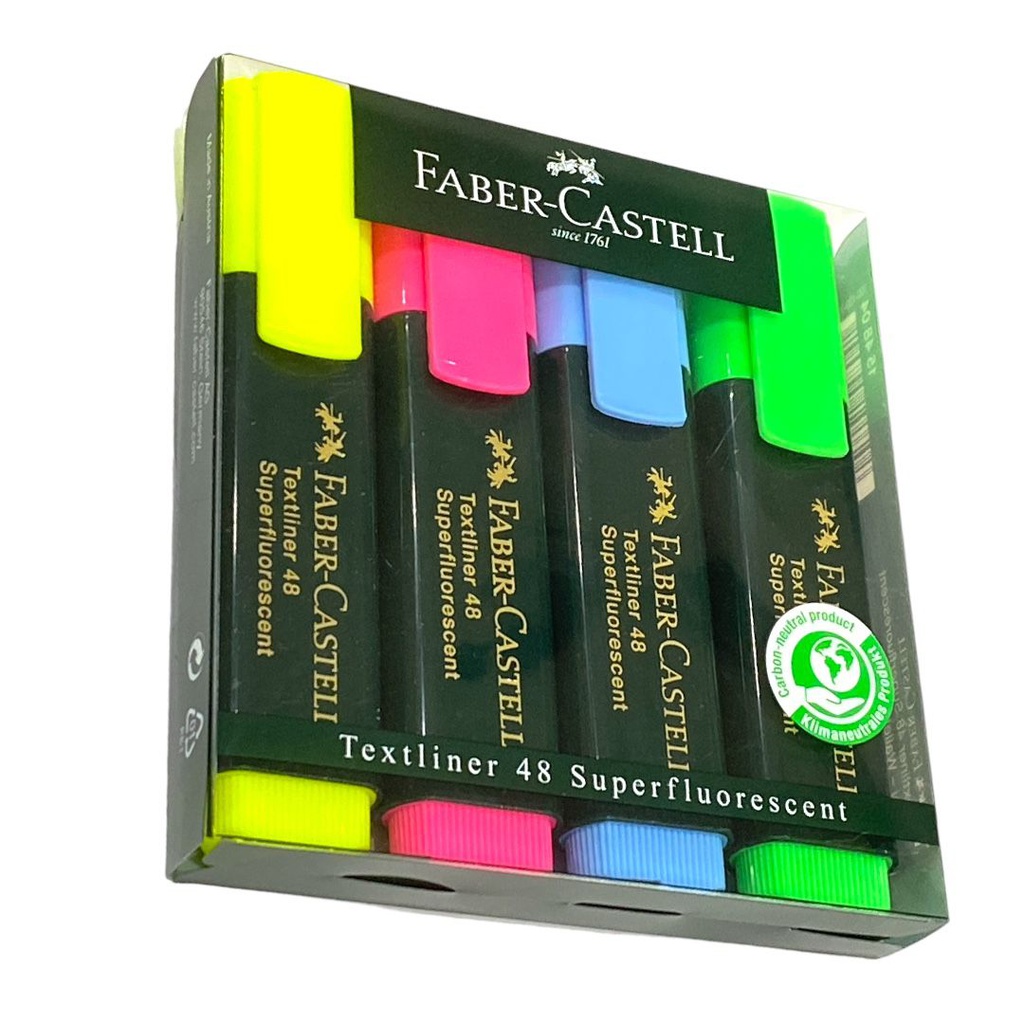 قلم تظهيرفابر كاستيل كتابة 4 قلم  FABER-CASTELL