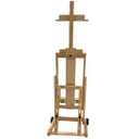 Mobile studio easel Beech wood, canvas hold up to 195cm