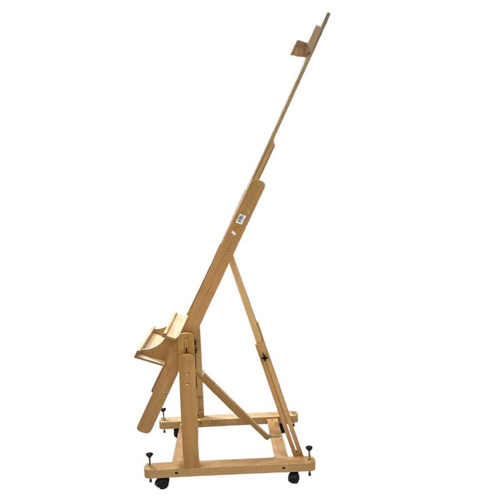 Multi-angle studio easel Beech wood, half - assembled, hold canvas up to
225cm