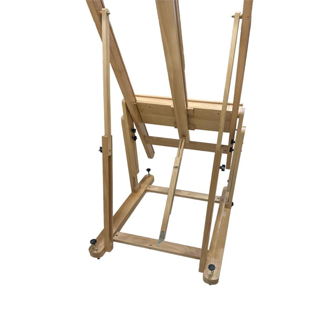 Multi-angle studio easel Beech wood, half - assembled, hold canvas up to
225cm