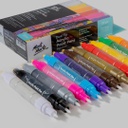 Mont Marte Acrylic Paint Pens Dual Tip Fine/Broad 12pc