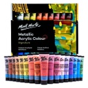 Mont Marte Metallic Acrylic Paint Set 36pc x 36ml