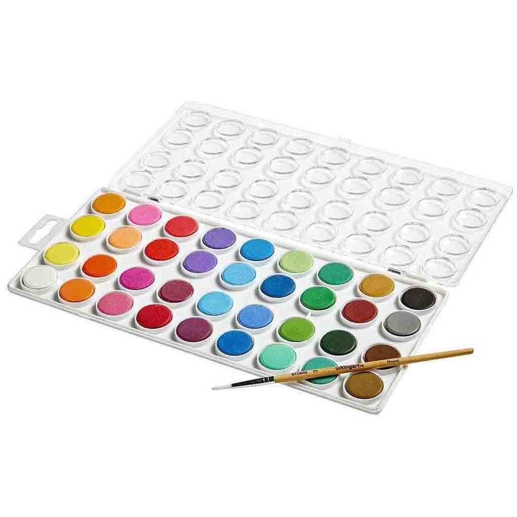 36 KINGART WATERCOLOR PAINT SET W/ BRUSH