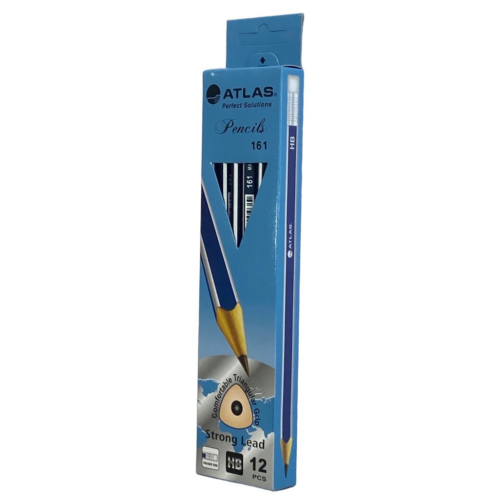 قلم رصاص اطلس ثلاثي الاضلاع مريح للكتابة ATLAS