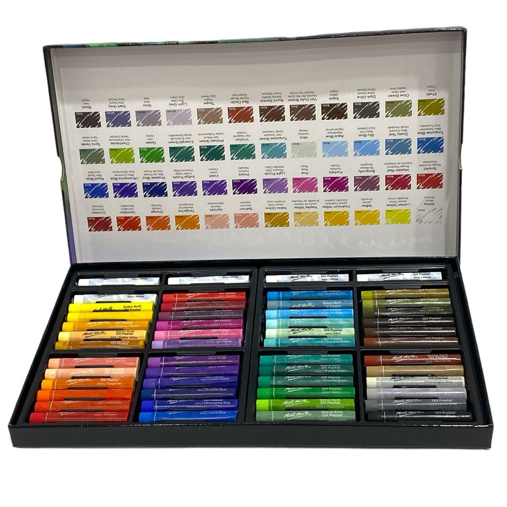 MM Extra Soft Oil Pastels Vibrant Hue 52pc