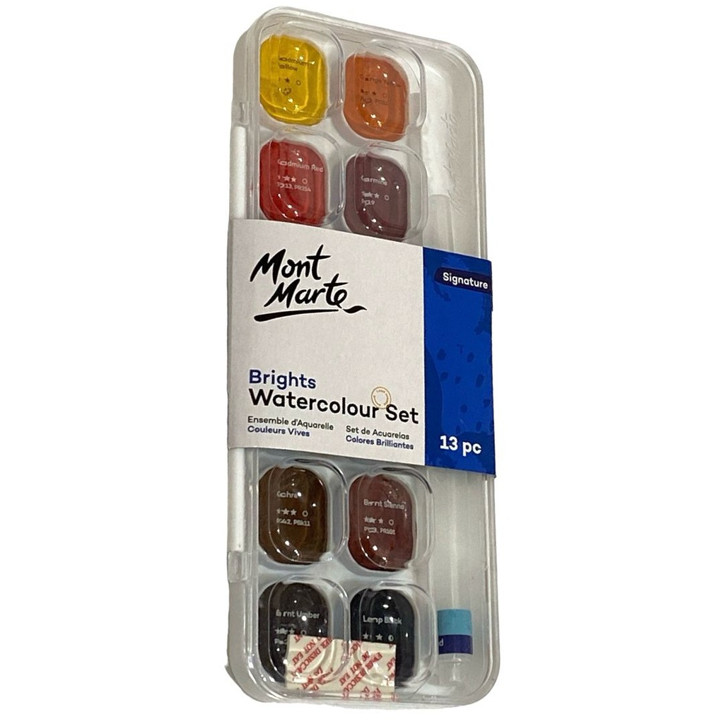 MM Watercolour Set 13pc - Brights