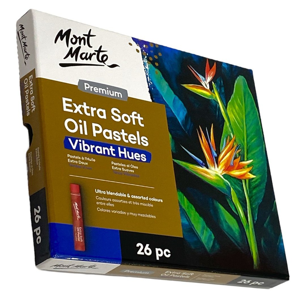 MM Extra Soft Oil Pastels Vibrant Hue 26pc