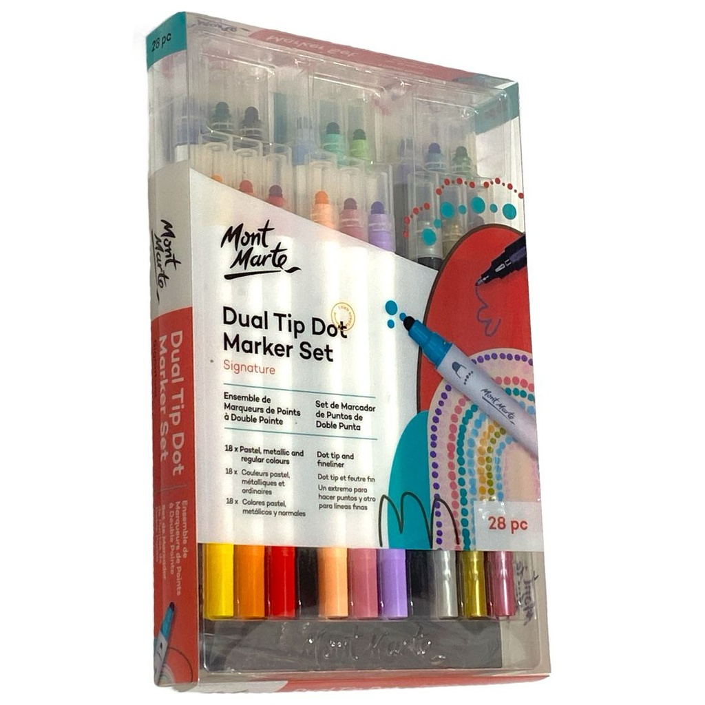 Mont Marte Dot Markers Set 28pc