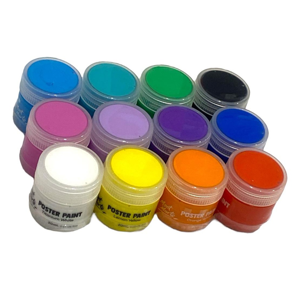 Mont Marte Poster Paint Set 12pc x 20ml