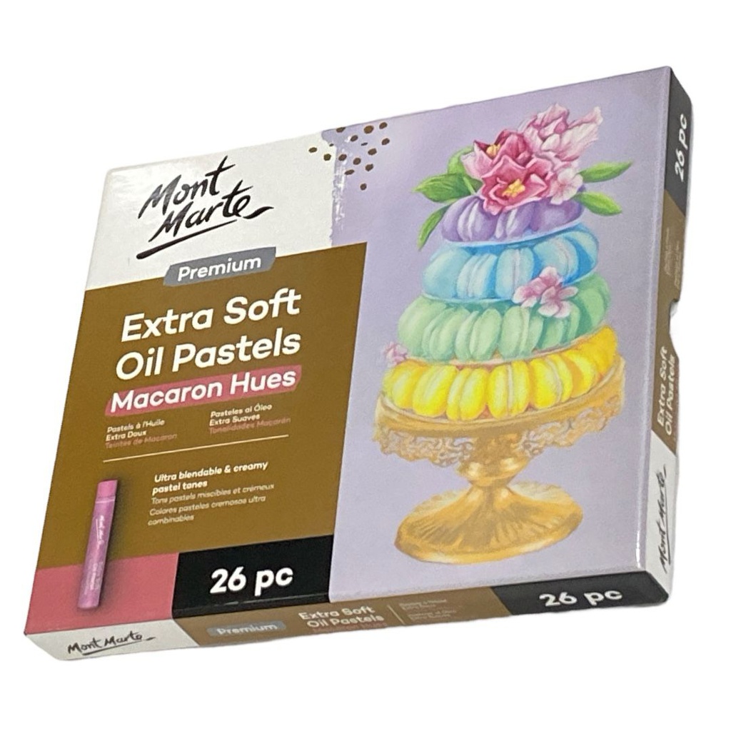 Mont Marte Extra Soft Oil Pastels Macaron Hues 26pc