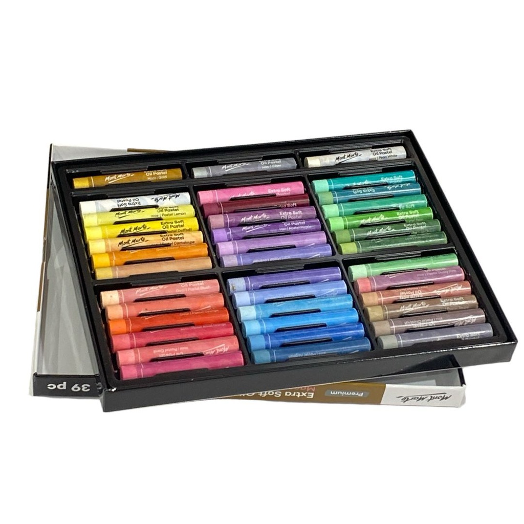 Mont Marte Extra Soft Oil Pastels Macaron Hues 39pc