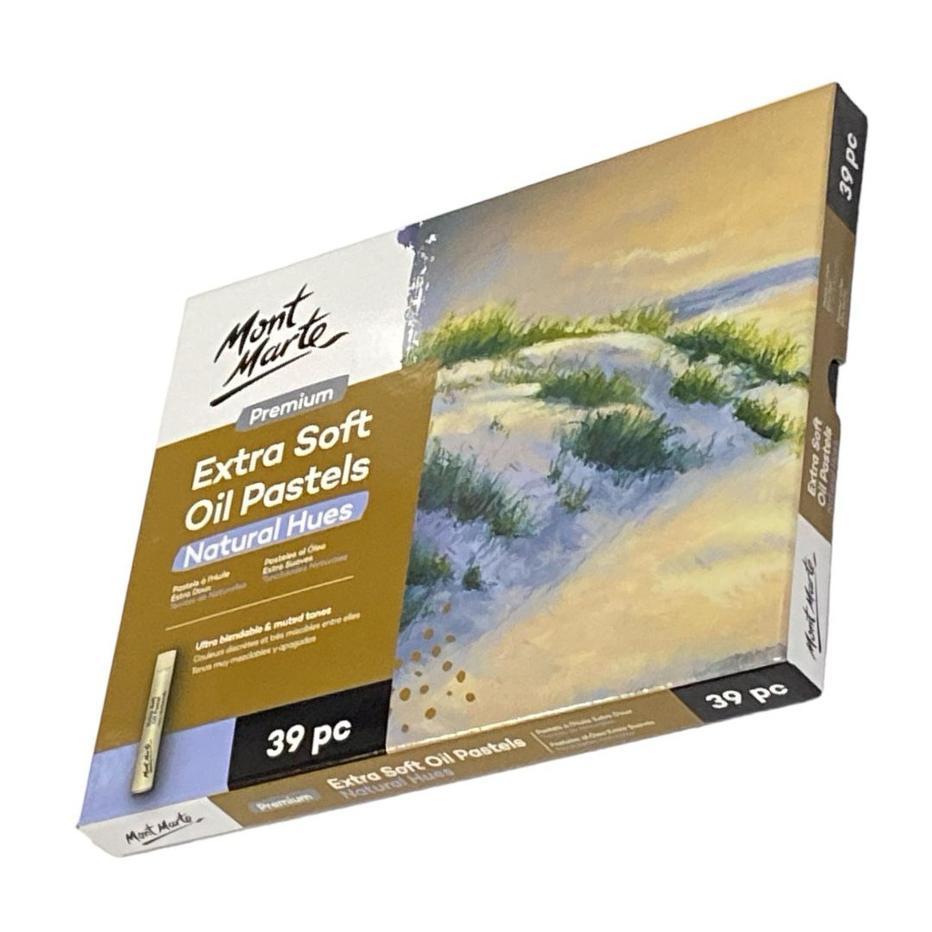 Mont Marte Extra Soft Oil Pastels Natural Hue 39pc