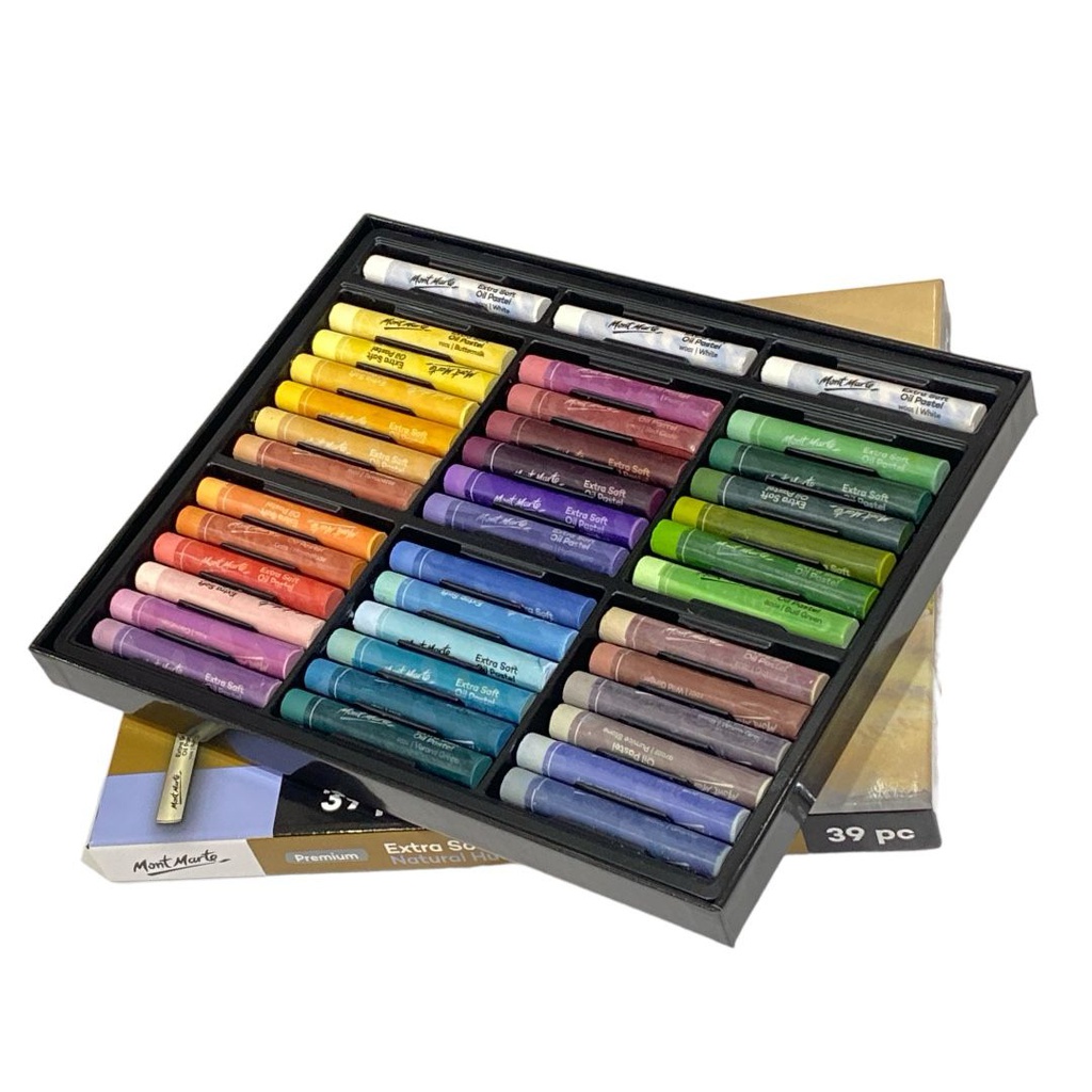 Mont Marte Extra Soft Oil Pastels Natural Hue 39pc