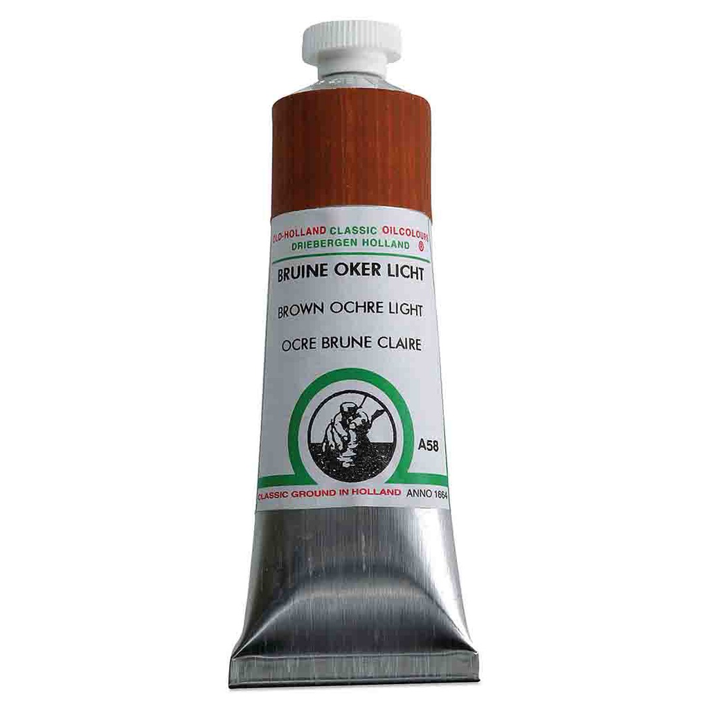 Old Holland - Oil Colour Tube 40ml Brown Ochre Light