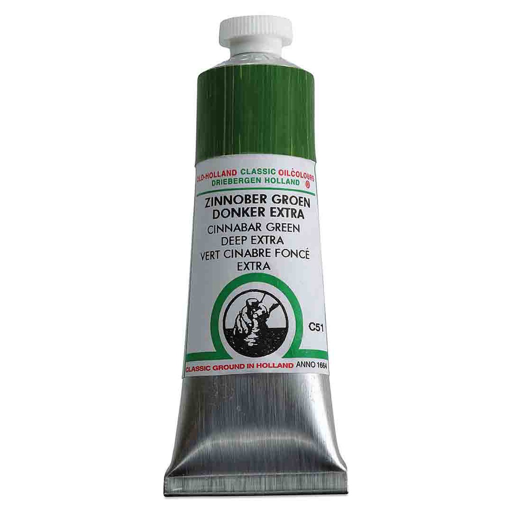 Old Holland - Oil Colour Tube 40ml Cinnabar Green Deep Extra