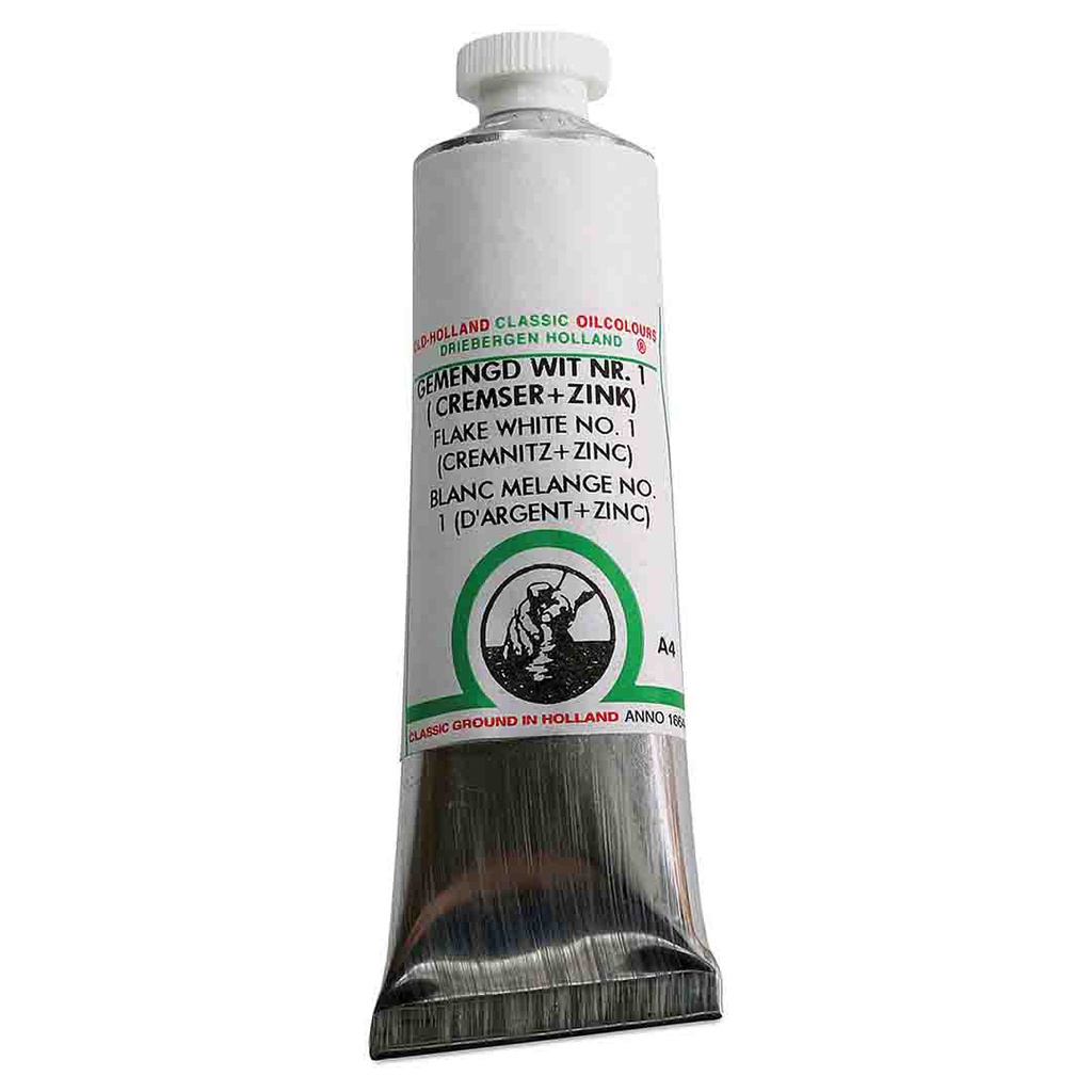 Old Holland - Oil Colour Tube 40ml Flake White nr.1 (Cremnitz+Zinc)